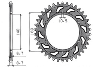 SUNSTAR ZĘBATKA TYLNA 502 48 KAWASAKI GPX 750R, GPZ 750/900/1100, ZRX/ZZR 1100 (JTR502.48) (ŁAŃC. 530) (50248JT)