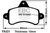 EBC Klocki kartingowe FA531 (1 kpl. na tarczę)