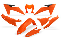 UFO KOMPLET PLASTIKÓW KTM EXC 150 / 250 / 300 TBI '24-'25, EXC-F 250 / 350 / 450 / 500 '24-'25 KOLOR OEM '25 ( POMARAŃCZOWY )