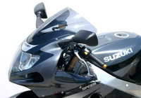 Szyba motocyklowa MRA SUZUKI GSX-R 1000, WVBL, 2001-2002, forma R, czarna