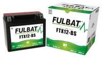 Akumulator FULBAT YTX12-BS (AGM, obsługowy, kwas w zestawie)