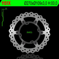 NG TARCZA HAMULCOWA PRZÓD KAWASAKI KXF 250/450, PŁYWAJĄCA 270MM (270X109X3,0) 4 OTWORY O ŚR. 9,5MM WAVE