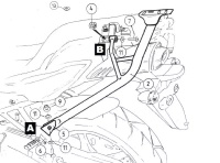 Hepco&Becker Yamaha FZ 6/Fazer (2007-2009) Alurack-Metal carrier for TC - 6504521 01 01