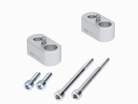 Podwyższenie kierownicy 20 mm srebrne do Triumph Tiger 900 Rally / GT / Pro (2020-2023)