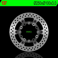 NG TARCZA HAMULCOWA PRZÓD KAWASAKI KX (PŁYWAJĄCA) (25X100X3) (4X6,5MM)