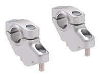 Podwyższenie kierownicy Offset do Suzuki GSF 650/S Bandit (2004-2016), 30 mm w górę, 21 mm w tył - srebrne