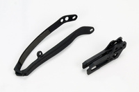 UFO KOMPLET ŚLIZG + PROWADNICA ŁAŃCUCHA YAMAHA YZ 125/250 '09-'14, YZF 250 '09-'23, YZF 450 '09-'22, WRF 250/450 '09-'25 KOLOR CZARNY