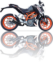 Tłumik IXIL KTM DUKE 390 12-16, typ L3XB (waga 3000 g, długość 370 mm, materiał Inox AISI304, kolor