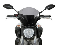 Szyba motocyklowa MRA YAMAHA FZ-07, RM04, 2014-2017, forma NRM, czarna