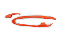 UFO ŚLIZG ŁAŃCUCHA KTM SX 125 / 250 / 300 '23-'25, SXF (SX-F) 250 / 350 / 450 '23-'25, EXC 150 / 250 / 300 '24-'25, EXCF (EXC-F) 250 / 350 / 450 / 500 '24-'25 KOLOR POMARAŃCZOWY