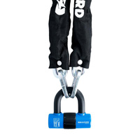 OXFORD PROMOCJA ŁAŃCUCH ZABEZPIECZENIE ANTYKRADZIEŻOWE Z KŁÓDKĄ CHAIN 10, 10mm x 1400mm (ZAMKNIĘCIE NA KLUCZ)