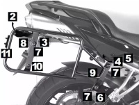 Hepco&Becker Yamaha FZ 6/Fazer (2007-2009) side case carrier Lock it - 6504521 00 01