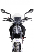 Szyba motocyklowa MRA KTM DUKE 125, , 2017-, forma NSPM, bezbarwna