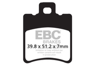 Klocki hamulcowe EBC SFAC193 skuterowe karbonowe (kpl. na 1 tarcze)