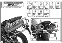 KAPPA STELAŻ POD TORBY (SAKWY) BOCZNE TRIUMPH Street Triple 675 (07-12) - RÓWNIEŻ POD KUFRY RA314 EASY LOCK - TE705K