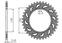 SUNSTAR ZĘBATKA TYLNA 236 46 HONDA NX 650 95-01, YAMAHA XJ 6 09-15 (JTR305.46) (JTR245/3.46) (ŁAŃC. 520) (23646JT)