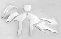 UFO KOMPLET PLASTIKÓW HUSQVARNA TC/FC 125/250/300/350/450 '16-'18 (Z WYJĄTKIEM TC 250 '16) KOLOR OEM '17 (BIAŁY) (HU616E041)