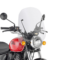 GIVI SZYBA PRZEZROCZYSTA 45 x 51 cm (H x W) / POTRZEBA A9053A - ROYAL ENFIELD Meteor 350 (21 > 22)