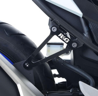 Mocowanie Wydechu + Zaślepka Podnóżka RG Racing Honda Cbr500R 16-, Cb500F 16- Black