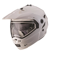 KASK SZCZĘKOWY CABERG FLIP-UP ENDURO TOURMAX (PINLOCK) BIAŁY METALIK