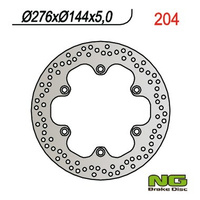 NG TARCZA HAMULCOWA PRZÓD/TYŁ HONDA CBR 600F (87-94), XL 600V TRANSALP (87-96), X4 (97-99) NT 650V DEAUVILLE (98-12)CBX /VT/FJS/VF, CBR 125R 03-09, TRIUMH TIGER 900 (93-98) (276X144X5)
