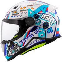 LS2 Kask motocyklowy dziecięcy FF812 KID NEXT LEVEL WHITE M