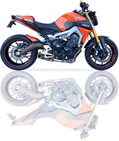 Tłumik IXIL YAMAHA MT-09 17-20 (RN43), typ SX1 (waga 3900 g, długość 347 mm, materiał Inox AISI304,