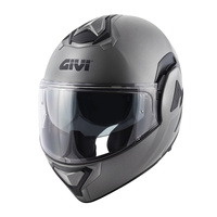 GIVI KASK X.30 BACK - SZCZĘKOWY Z BLĘDĄ I SZCZĘKĄ PRZESUWANĄ DO TYŁU - TITANIUM MAT- ROZMIAR XL / 61