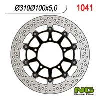 NG TARCZA HAMULCOWA PRZÓD SUZUKI GSR600/GSXR600 '06-'07, 750 '06, 1000 '05-'08, VZR 1800 '06-'13, VLZ 1800 '17 (310X100X5,0MM) (5X10,5MM) PŁYWAJĄCA
