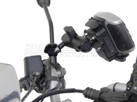 Uchwyt Kulowy Gps Na Lusterko Motocykla Sw-Motech Black GPS.00.308.10400/B