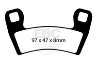 Klocki hamulcowe EBC SXR657HH Side By Side Race Formula (kpl. na 1 tarcze)