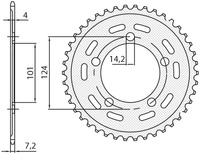 SUNSTAR ZĘBATKA TYLNA 4508 40 KTM 950/990/1190 RC8 /DUKE/ SUPERMOTO (JTR898.40) (ŁAŃC. 525) (450840JT)