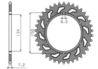 SUNSTAR ZĘBATKA TYLNA 463 48 KAWASAKI KMX 125 '86-'03 (JTR463.48) (ŁAŃC. 428) (46348JT)