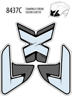 Tankpad PUIG Extreme do Suzuki GSR750 11-16 (trzyczęściowy)