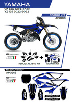 UFO Komplet plastików plus komplet naklejek (oklein) YAMAHA YZ 125/250 '22