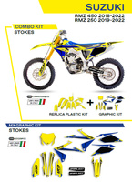 UFO Komplet plastików plus komplet naklejek (oklein) SUZUKI RMZ 250 '19-'22