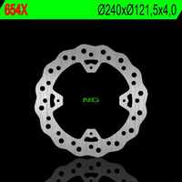 NG TARCZA HAMULCOWA TYŁ HONDA CR 125/250 '02-07, CRF 250/450R '04-'21 (240X121,5X4) WAVE