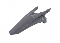 POLISPORT BŁOTNIK TYŁ (BEZ BOCZKÓW) KTM SX125/150; SXF250/350/450; XCF250/350/450 16-18 KOLOR SZARY (WITH OUT PINS)