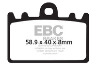 Klocki hamulcowe EBC FA180HH wzmacniane (kpl. na 1 tarcze)