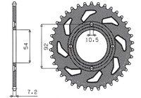 SUNSTAR ZĘBATKA TYLNA 835 49 YAMAHA TZR 125 88-93 (+4), RD 125 LC 1 82-85 (JTR835.49) (ŁAŃC. 428) (83549JT)