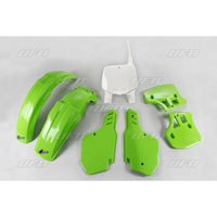 UFO komplet plastików KAWASAKI KX 500 '96-'99 kolor OEM (ZIELONY/BIAŁY) (KA186E999)