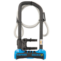OXFORD ZABEZPIECZENIE ANTYKRADZIEŻOWE KŁÓDKA SHACKLE 14 PRO U-LOCK 320mm x 177mm KOLOR NIEBIESKI