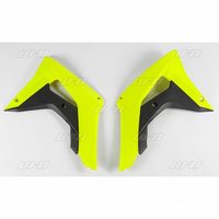 UFO OSŁONY CHŁODNICY HONDA CRF 250R-RX, CRF 450R-RX 18-19 KOLOR ŻÓŁTY FLUO - WYPRZEDAŻ