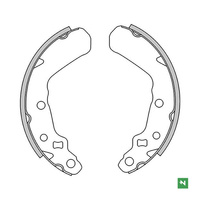 NEWFREN WYPRZEDAŻ SZCZĘKI HAMULCOWE SUZUKI LT-F 300 KINGQUAD QUADRUNNER 91-01 (130X80MM)