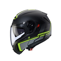 Kask szczękowy CABERG LEVO X ELITE - kolor czarny mat fluo