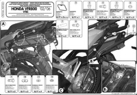 KAPPA STELAŻ KUFRÓW BOCZNYCH MONOKEY SIDE HONDA VFR 800 - KLX166