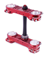 XTRIG PÓŁKI ZAWIESZENIA PRZEDNIEGO ROCS PRO TRIPLE CLAMPS KTM SX/SX-F 125/250/350/450 '13-'22; EXC/EXC-F '14-'23; HUSQVARNA '14-'22; GAS GAS EC/ECF/MC/MCF '21-'23 M12 (OFFSET 22MM-24MM) KOLOR X-TRIG BROWN