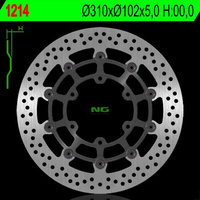 NG TARCZA HAMULCOWA PRZÓD SUZUKI GSXR 600/750 '08-'18, GSXR 1000 '09-'16, GSX 750Z '08-'14 (310X102X5MM) (6X8,5MM) PŁYWAJĄCA