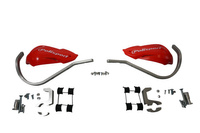 POLISPORT WYPRZEDAŻ OSŁONY RĄK (HANDBARY - ALUMINIOWY RDZEŃ) MODEL TOUQUET Z UNIWERSALNYM ZESTAWEM MONTAŻOWYM 22/28MM KOLOR CZERWONY