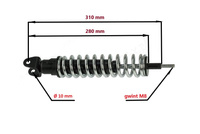 AMORTYZATOR TYLNY POWER FORCE PIAGGIO / GILERA AMT000058-A